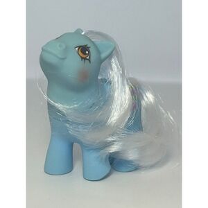 VINTAGE 1984 MY LITTLE PONY "BABY STRIPES" G1 BLUE PRETTY PALS BEES WHITE HAIR